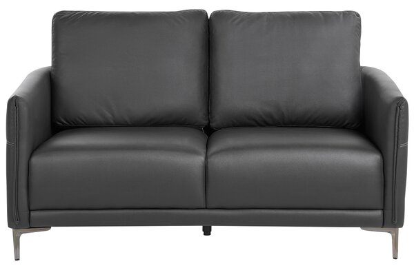 6-miestna sedacia súprava čierne látkové čalúnenie s kovovými nohami minimalistický mid-century modern štýl obývacia izba