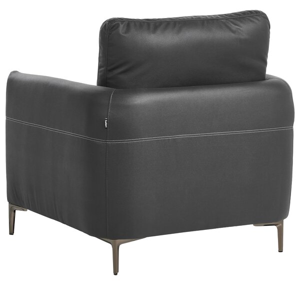 6-miestna sedacia súprava čierne látkové čalúnenie s kovovými nohami minimalistický mid-century modern štýl obývacia izba
