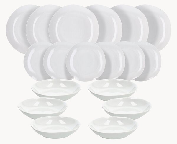 Porcelánová súprava riadu Delphi, 6 osôb, 18 ks