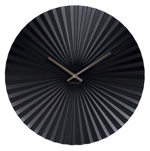 KARLSSON Nástenné hodiny Sensu XL – čierne