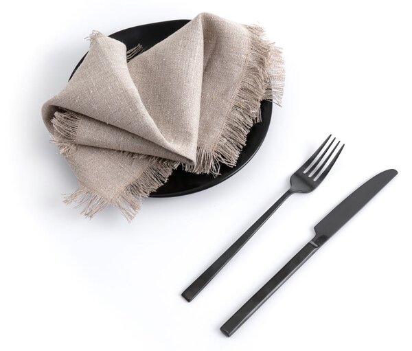 Tom Linen stolný bežec so strapcami Warsa Oatmeal II 65x140