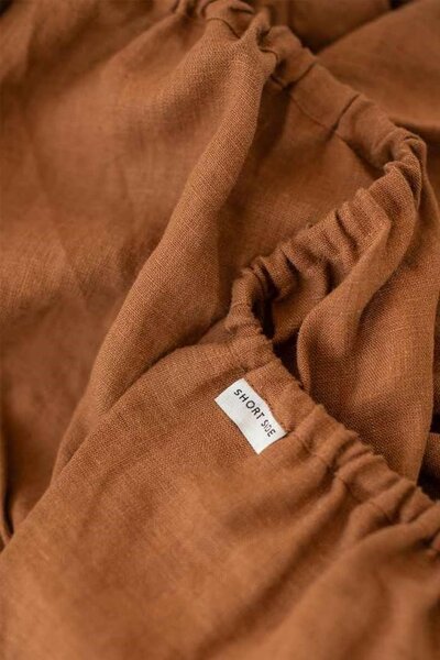 Magic Linen Ľanové prestieradlo Cinnamon Veľkosť: 160x200x23cm