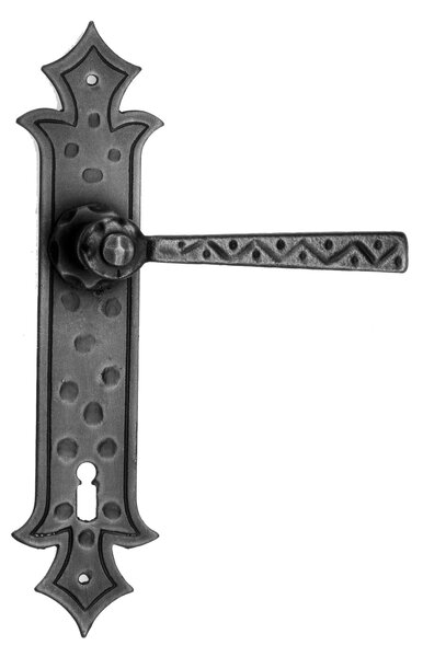 GALBUSERA Kovaná kľučka model 501, štítové kovanie, BB/PZ/WC