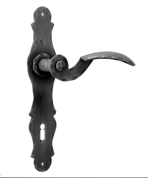 GALBUSERA Kovaná kľučka model 1093, štítové kovanie, BB/PZ/WC