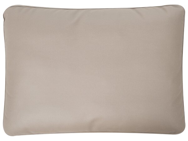 3-miestna pohovka sivobéžové látkové čalúnenie s kovovými nohami minimalistický mid-century modern štýl obývacia izba