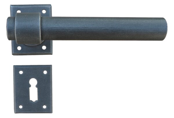 GALBUSERA Kovaná kľučka na dvere model 1831, rozetové kovanie, BB/PZ/WC