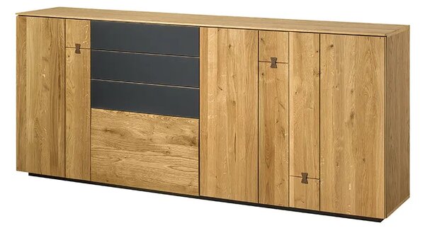 Szynaka Komoda Minura 47 195 cm dub přírodní/grafit