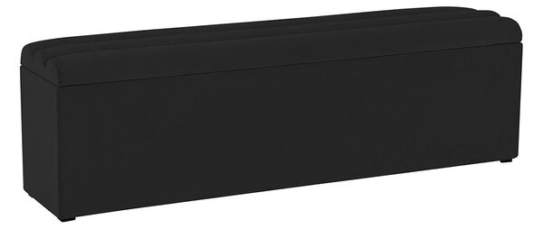 Čierna Dvojmiestna lavica s úložným priestorom La – 140 × 34 × 47 cm 140 × 34 × 47 cm COSMOPOLITAN DESIGN