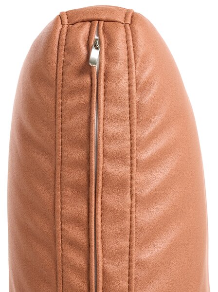 2-miestna pohovka zlatohnedé látkové čalúnenie s kovovými nohami minimalistický mid-century modern štýl obývacia izba