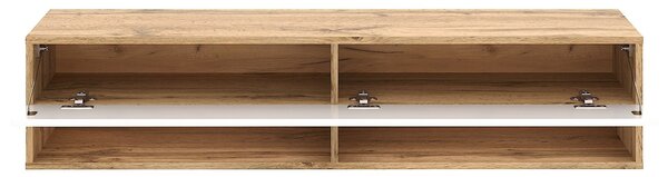 Vivaldi Závěsný TV stolek Derby 140 cm dub Wotan/bílý