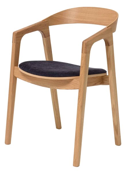 Stolička s podrúčkami Brando čierna