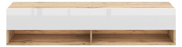 Vivaldi Závěsný TV stolek Derby 140 cm dub Wotan/bílý