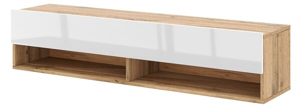 Vivaldi Závěsný TV stolek Derby 140 cm dub Wotan/bílý