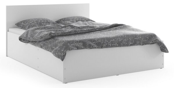 Posteľ PANAMAX + kovový rošt + matrac ZADARMO, 120x200, biela