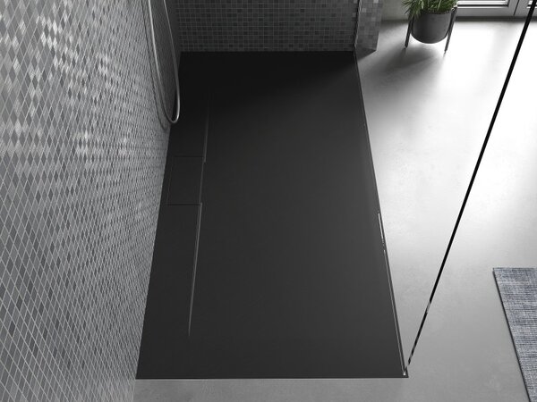 Mexen Egon, SMC obdĺžniková sprchová vanička 160 x 90 cm, čierna, 4R709016