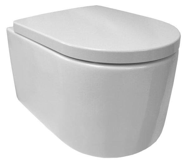 Mereo Mereo, WC závesné kapotované, RIMLESS, 495x360x370, keramické, vr. sedátka CSS115SN, MER-VSD84S2