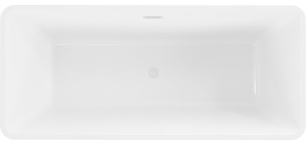 Mexen Tonia, voľne stojaca vaňa 170 x 75 cm, biela-čierna, biely prepad, 52171707575-20
