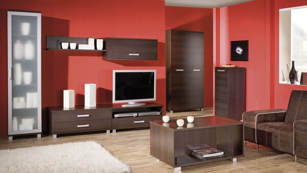 Závesná skrinka 100 cm ANDOVER - gaštan wenge