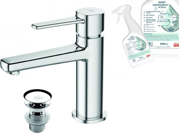 Invena GLAMOUR chrómová umývadlová batéria BU-02-001 Bezplatný octový gél pre domácnosť