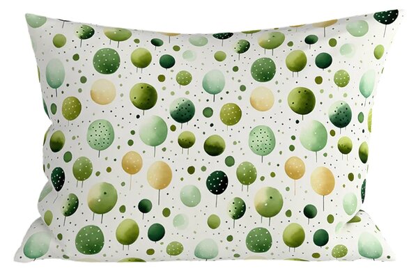 Sada polybavlnených obliečok GREEN TREES POLY zelené + obliečka na vankúš 50 x 70 cm ZDARMA