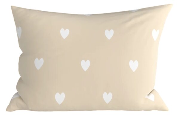 Sada polybavlnených obliečok HEARTILO POLY béžové + obliečka na vankúš 50 x 70 cm ZDARMA