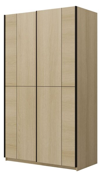 Šatníková skriňa 120 cm DEVORAH s posuvnými dverami - dub