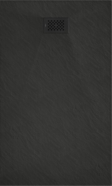 Mexen Hugo, obdĺžniková sprchová vanička SMC 150 x 90 cm, čierna, čierna krytka, 42709015-B