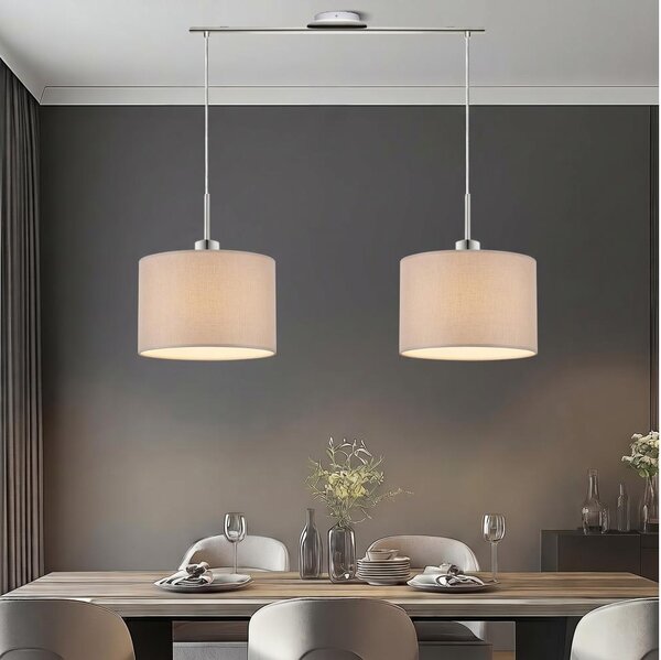 Eglo - LED luster na lanku TUNJA 2xE27/60W/230V béžový