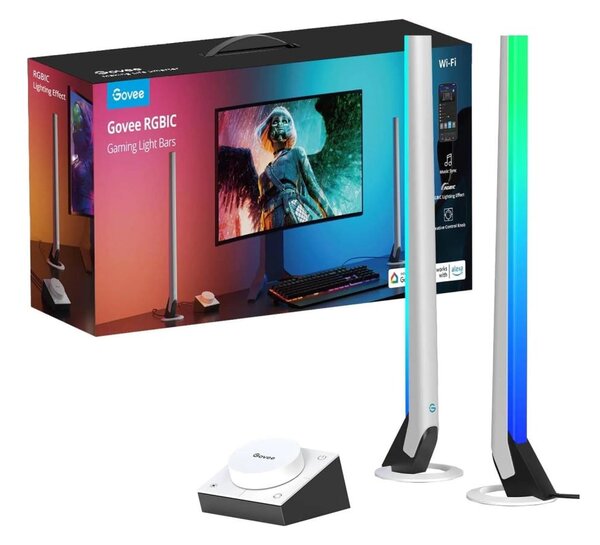 Govee - Smart Gaming WiFi LED Panely + Smart Dual ovládač White Wi-Fi