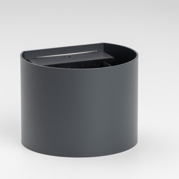 Brilagi - LED Vonkajšie nástenné svietidlo RONDO LED/6W/230V antracit IP54