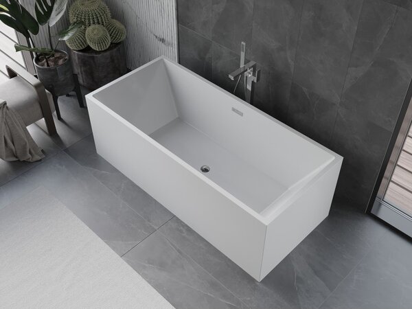 Mexen Vigo, voľne stojaca vaňa 178,5 x 80 cm, biela, chrómový prepad, 51251788000-01