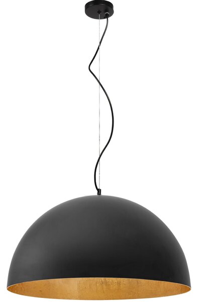 Toolight - Stropná lampa závesná kovová miska 50cm 1xE27, čierna, OSW-05011