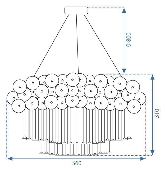 Toolight Rea, Luster APP1473-CP GOLD, OSW-52101