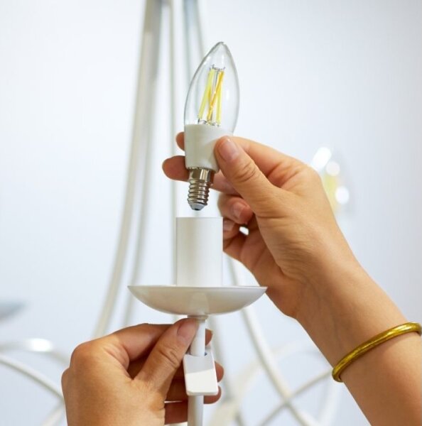 LED Stmievateľná žiarovka C35 E14/4,9W/230V 2700-6500K CRI 90 Wi-Fi - WiZ