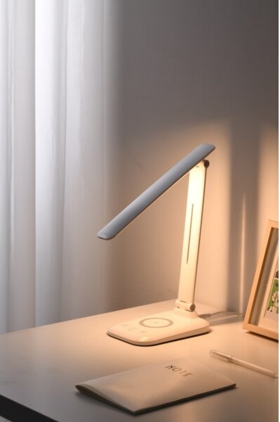 Immax 09107L - LED stmievateľná stolná lampa s bezdrôtovým nabíjaním QI LUMI LED/7W/230V biela