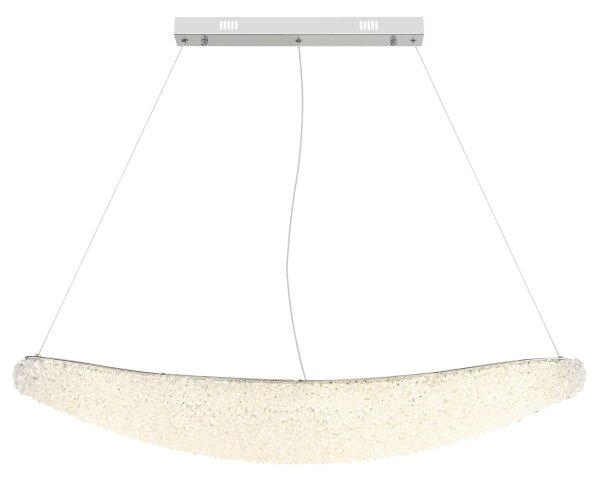 Globo 68524-40 - LED stmievateľný luster na lankách KRISTALLA LED/40W/230V lesklý chróm+DO