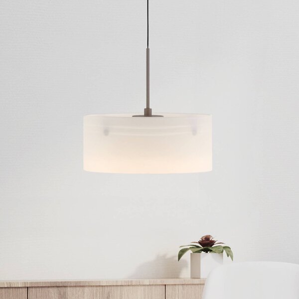 LED závesné svietidlo MARIKA, béžová/biela, Ø 20 cm, sklo, stmievateľné, Krémová / jantárovo žltá, Obývacia izba / jedáleň, Sklo, Moderný, Závesné svietidlo