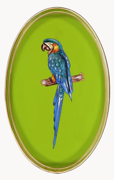 Ručne maľovaný dekoračný podnos Fauna