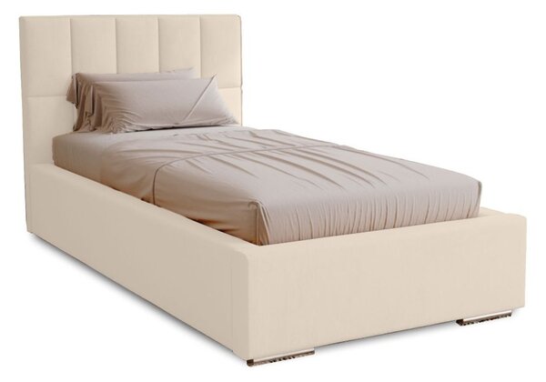 Jednolôžková čalúnená posteľ 80x200 EMPORIA - vanilková