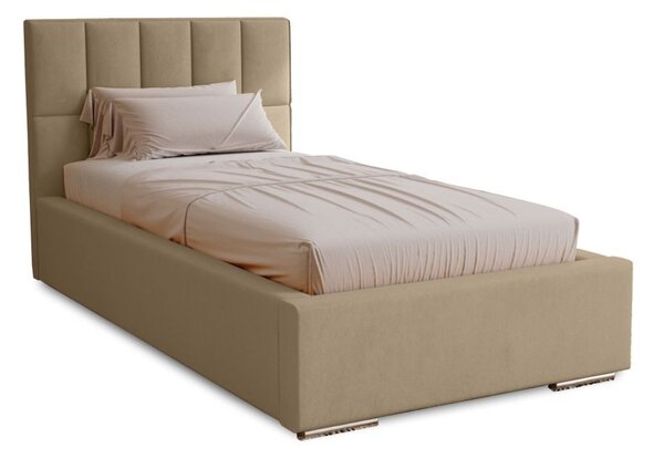 Jednolôžková čalúnená posteľ 80x200 EMPORIA - krémová