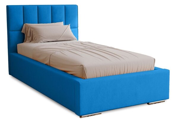 Jednolôžková čalúnená posteľ 80x200 EMPORIA - modrá
