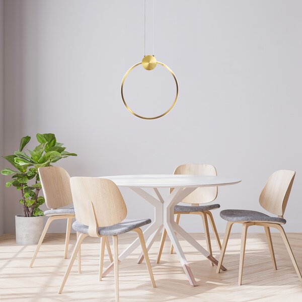 Toolight Toolight, LED stropné svietidlo 30cm, 13W, 4000K, 1500lm, APP1394-CP, zlatá matná, OSW-00952