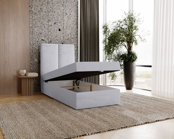 Kontinentálna jednolôžková posteľ 80x200 GLADE - vanilková