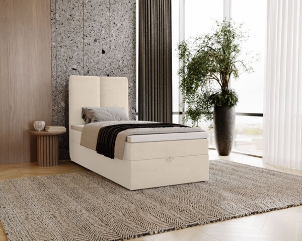 Kontinentálna jednolôžková posteľ 80x200 GLADE - vanilková