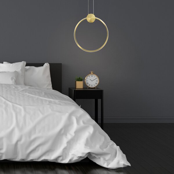 Toolight Toolight, LED stropné svietidlo 30cm 13W 4000K APP1393-CP, zlatá lesklá, OSW-00919