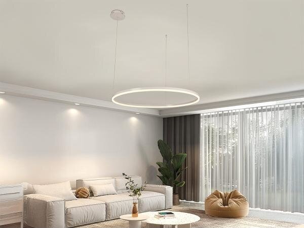LED Stmievateľný luster na lanku LED/55W/230V 3000-6500K + diaľkové ovládanie