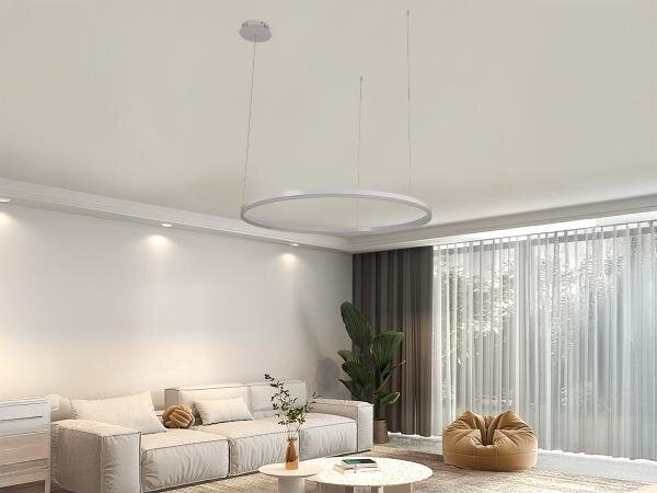 LED Stmievateľný luster na lanku LED/55W/230V 3000-6500K + diaľkové ovládanie