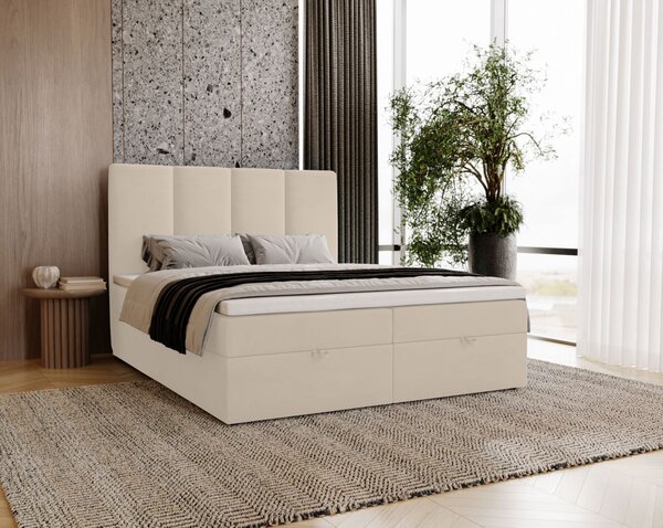 Kontinentálna jednolôžková posteľ 120x200 GLADE - vanilková