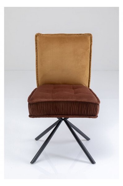 Hnedá čalúnená jedálenská stolička Chelsea KARE DESIGN