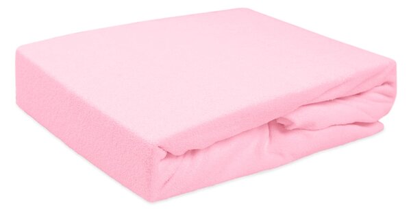 DETSKÉ FROTÉ PRESTIERADLO 005 60X120 CM SVETLORUŽOVÉ